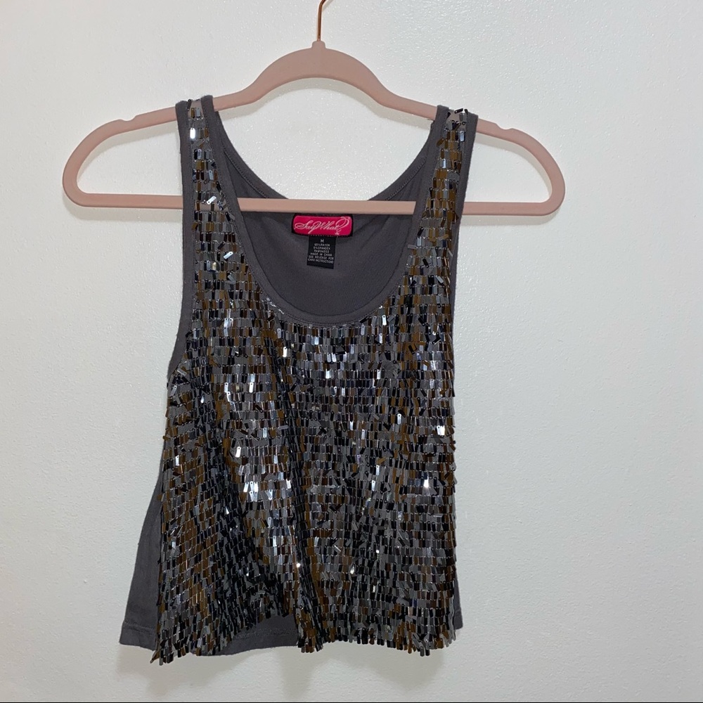 Sleeveless Shimmer Top